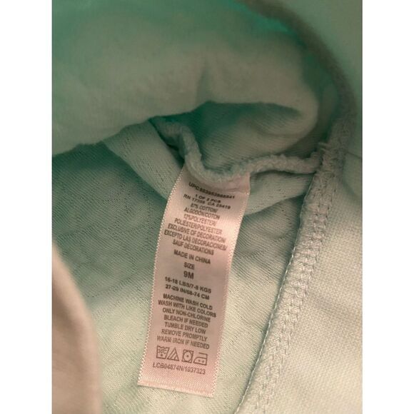 Little Me Baby Girl Mint Green Bow Sweater - Picture 6 of 6